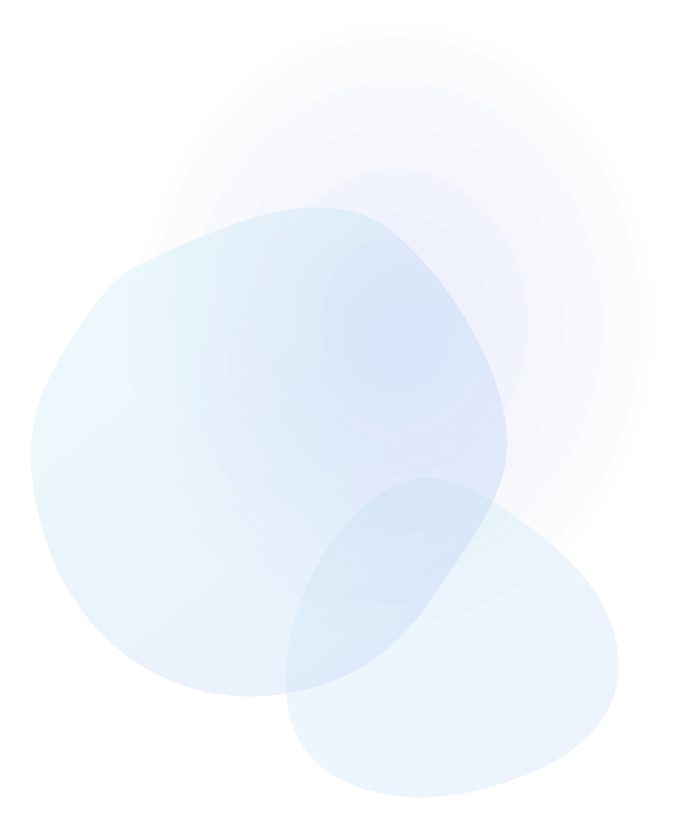 Right blue transparent shape