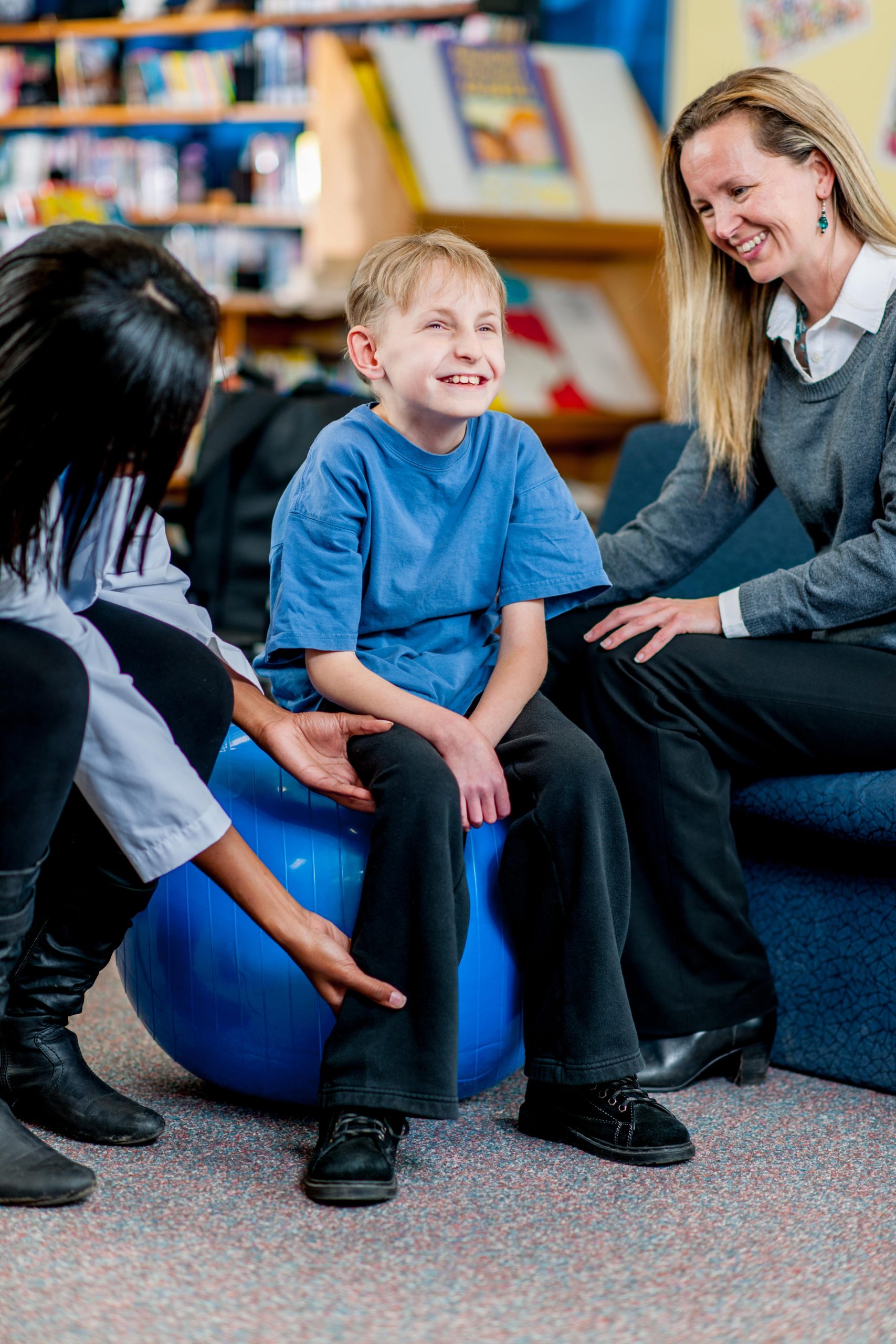 Boy at Physical Therapy on Ball