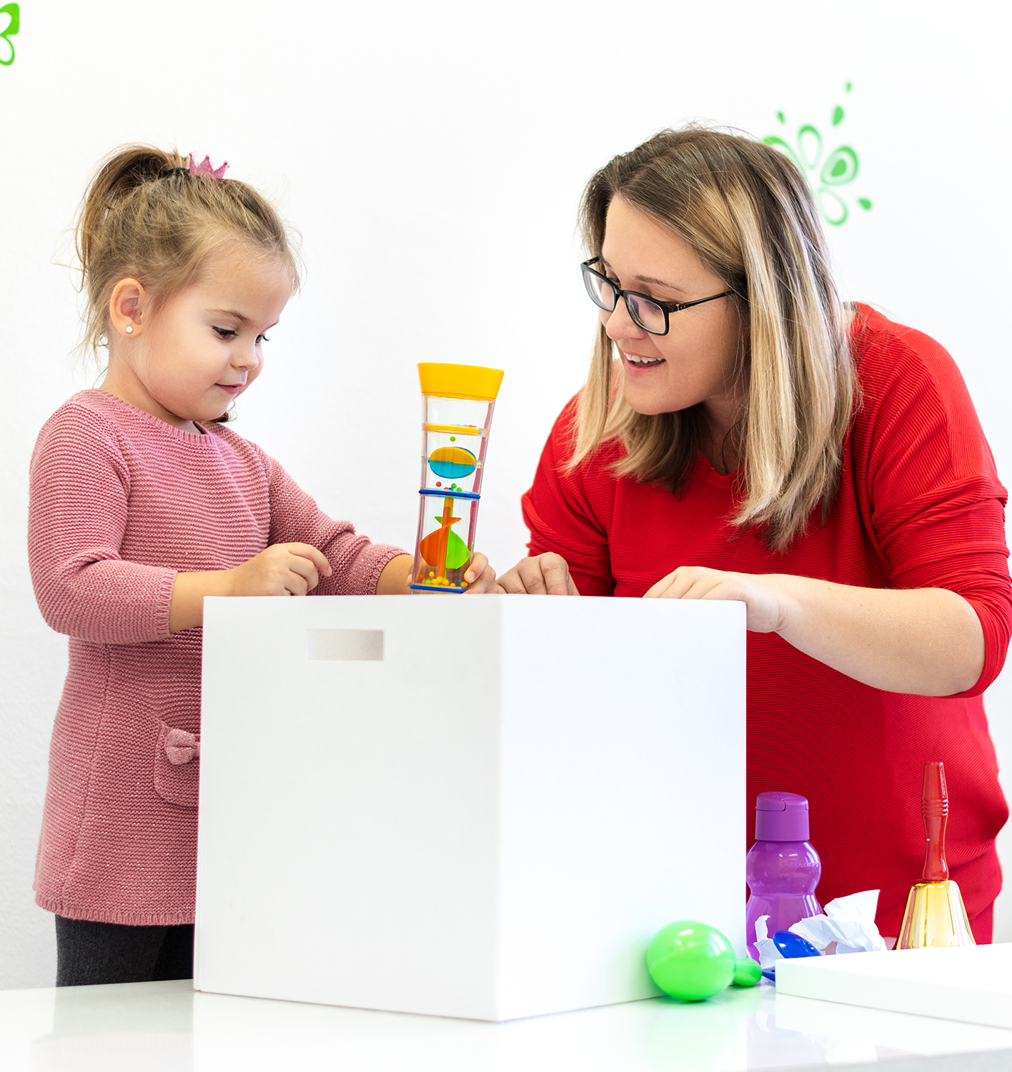 Occupational Therapist Working with Child