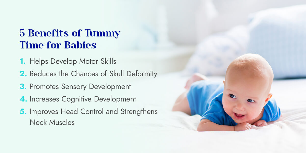 5 tummy time benefits for babies