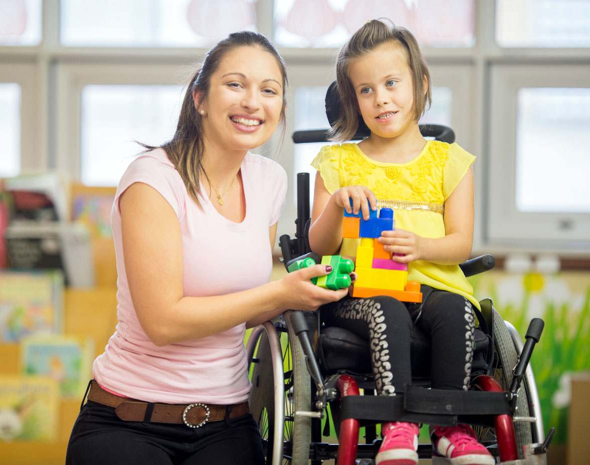 Child with cerebral palsy