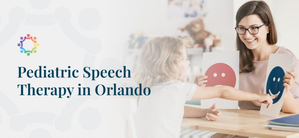 children speech therapist with child patient