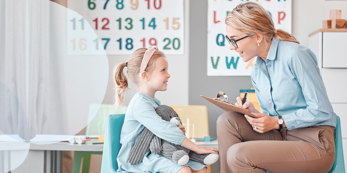 Toddler in Speech Therapy